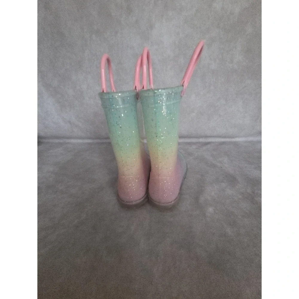 Girls Pastel Rainboots Size 9